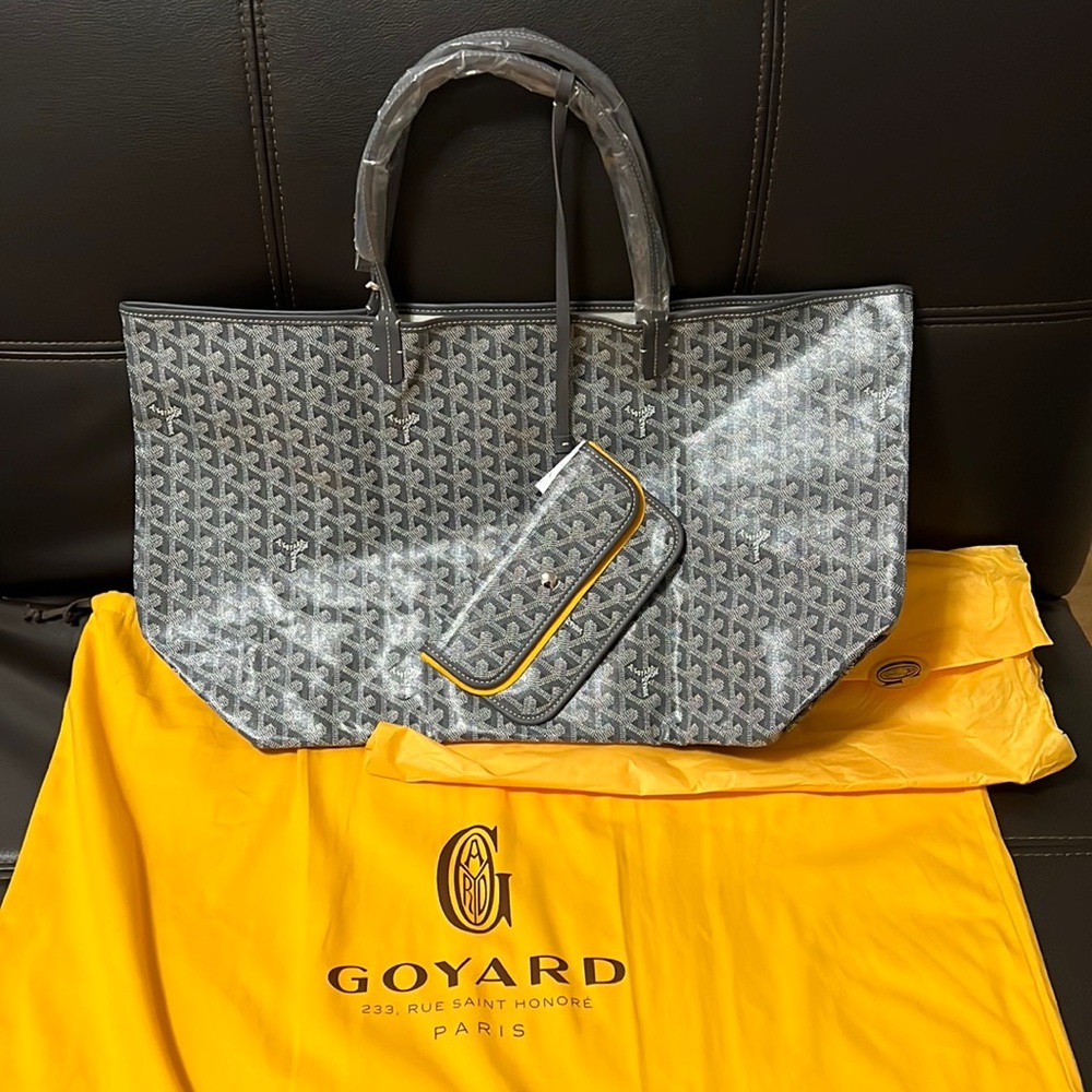 X SOLD OUT X Goyard Saint Louis GM size in grey brand new from Paris